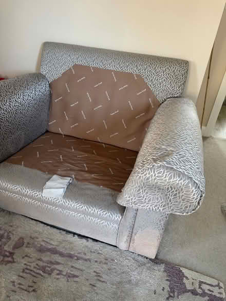 Photo of free Parker Knoll Snuggler Chair with scatter cushion (Halstead CO9) #3