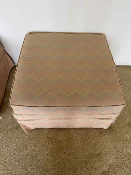 Photo of free Couch/Love Seat/Ottomans (Orange 55/Fairhaven) #3