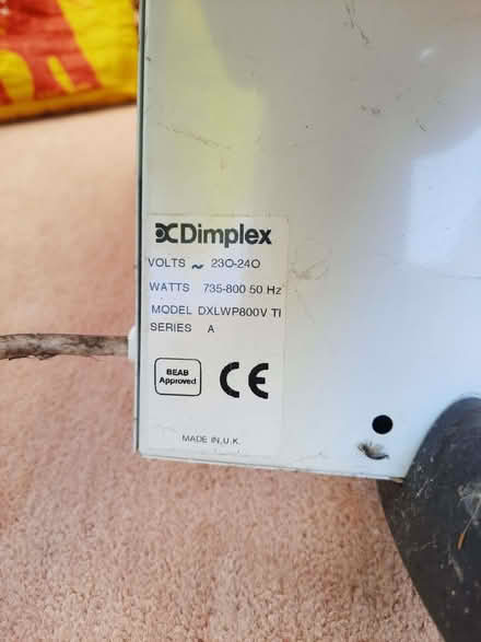 Photo of free Dimplex panel heater (Warsash SO31) #4