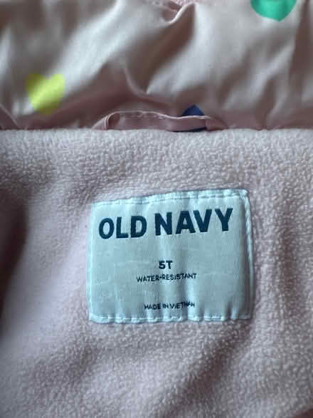 Photo of free 5T Old Navy Jacket - Pink w/Hearts (Clason Point Bronx NY) #2