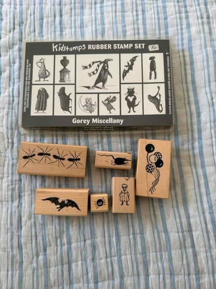 Photo of free edward gorey rubber stamps (Davis Sq) #1