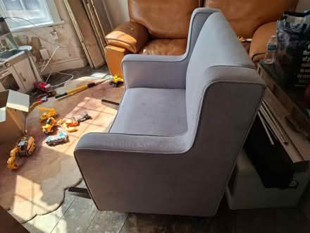 Photo of free Grey rocking sofa (South Norwood, SE25) #2