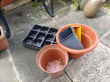 Photo of free Plastic pots and 4 trays (Southsea PO5) #1
