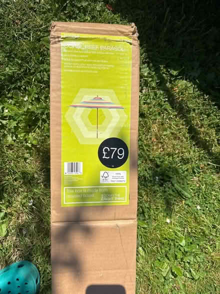 Photo of free Half a garden parasol. Like new (Palmers Green/ Edmonton N18) #1