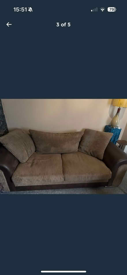 Photo of free Brown sofas x 2 (Marcham OX13) #2