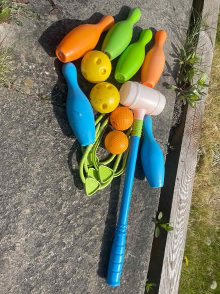 Photo of free Kids skittles and croquet sets (Chapeltown S35) #1