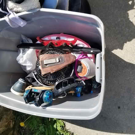 Photo of free Clothes, cords, tools, bed decor (1416 S 34th St KCK 66106) #3