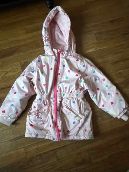Photo of free 5T Old Navy Jacket - Pink w/Hearts (Clason Point Bronx NY) #1