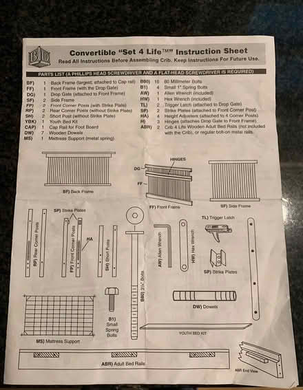Photo of free 3-in-1 Convertible Crib (Bolton, MA) #3