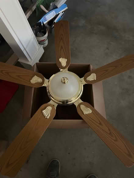 Photo of free Hampton Bay Ceiling Fan w/light (Walsh Middle School area) #3