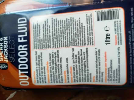 Photo of free Patio cleaning fluid (Kenton NE3) #2