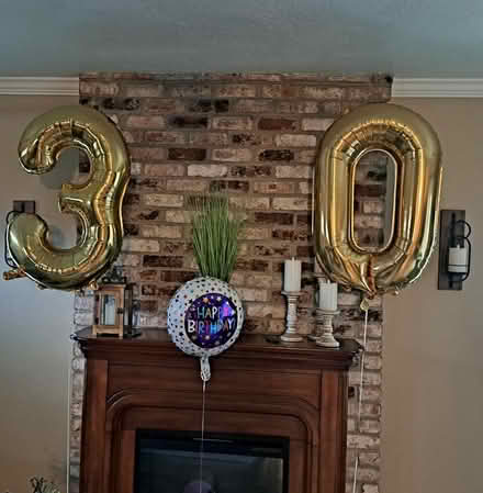 Photo of free "30" Gold Number balloons (Off Montevideo Dr., San Ramon) #1