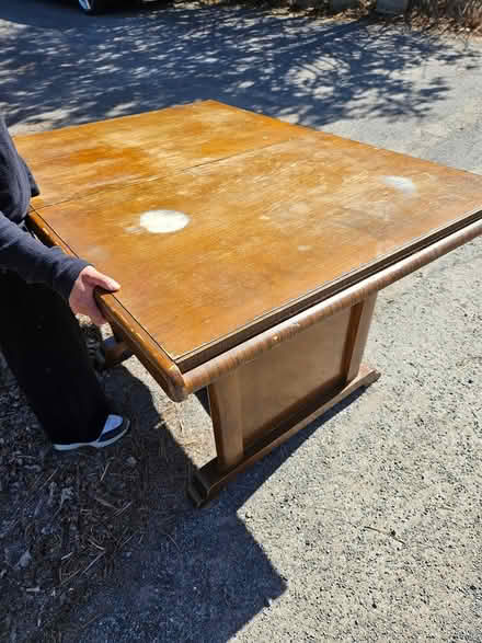 Photo of free Dining room table with leaf inside (Near the experimental farm) #2