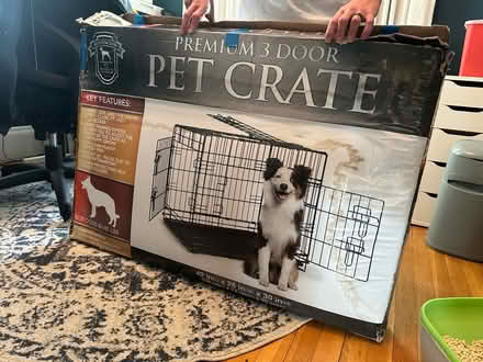 Photo of free Large dog crate (Malden) #1