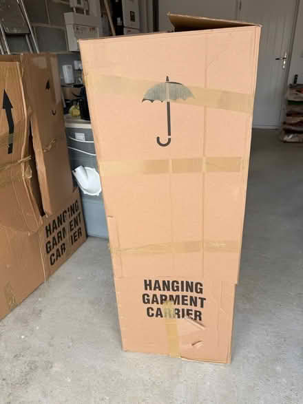 Photo of free Two hanging garment carriers (Glusburn) #2