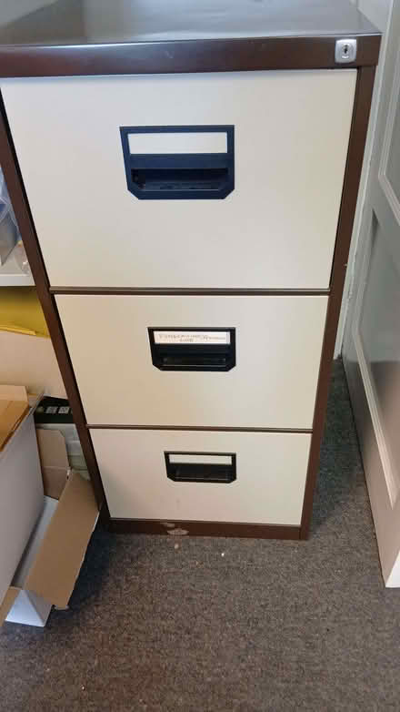 Photo of free Three drawer filing cabinet (Loughton IG10) #1