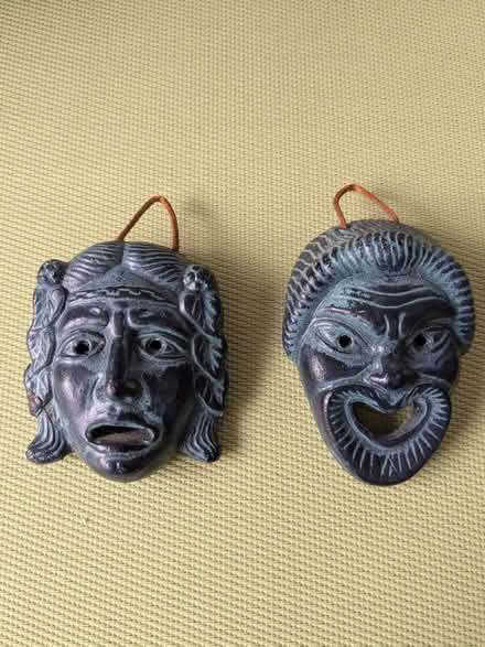 Photo of free Ceramic Greek Tragedy and Comedy Masks (Beulah Hill SE19) #1