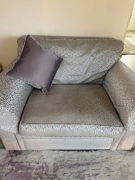 Photo of free Parker Knoll Snuggler Chair with scatter cushion (Halstead CO9) #2