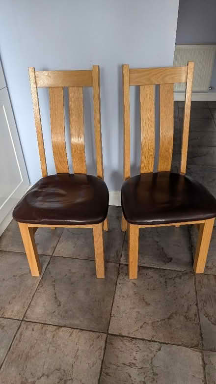 Photo of free 2 Dining chairs (Old Walcot SN3) #1