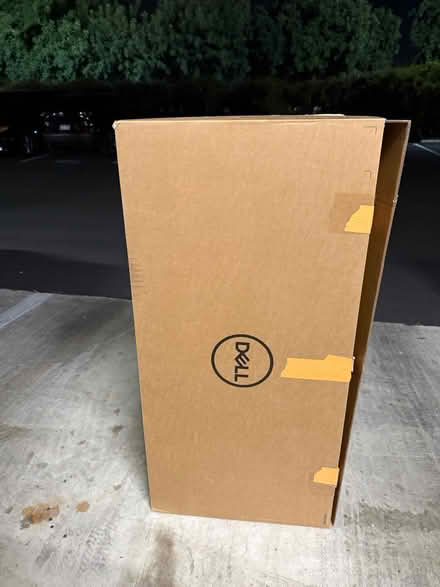 Photo of free Cardboard Box for a Dell Monitor (1075 Valencia Avenue) #1