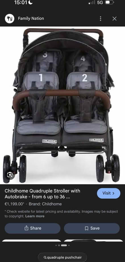 Photo of Buggy for 4 children (Glasnevin) #2