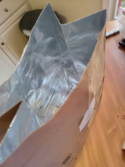 Photo of free Two Foul-lined Bags (Columbia Rd, by Fairway Hills) #1