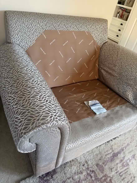 Photo of free Parker Knoll Snuggler Chair with scatter cushion (Halstead CO9) #4