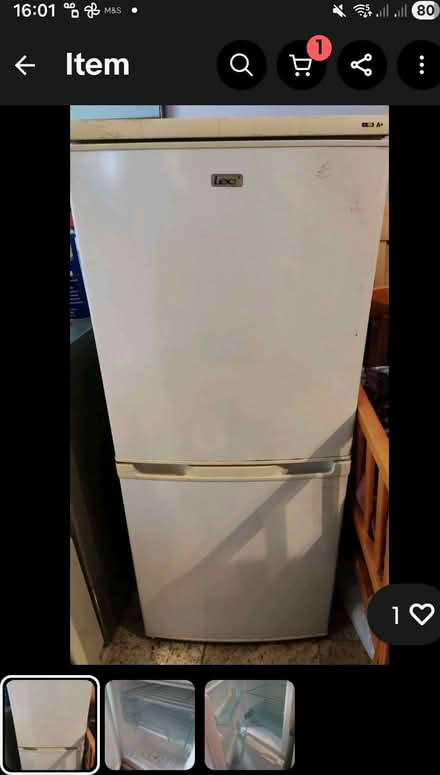 Photo of free Small fridge freezer (Hucknall NG15) #1