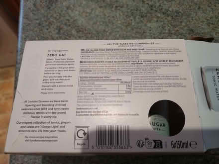 Photo of free 4 x 150ml cans London Essence Co zero sugar tonic (West Croydon CR0) #1
