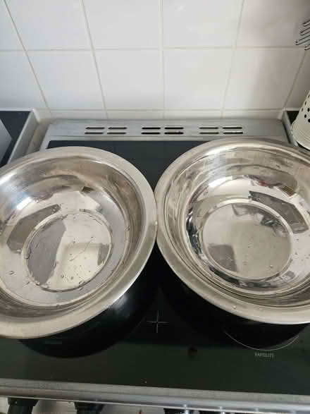 Photo of free Large stainless steel mixing bowls (South Reading RG2) #1