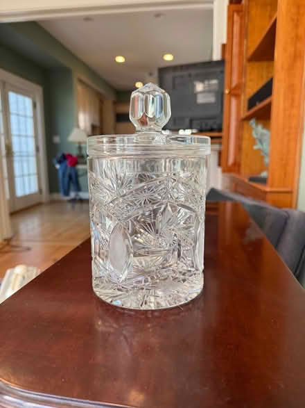 Photo of free Cut Crystal “biscuit” jar (Winchester) #1