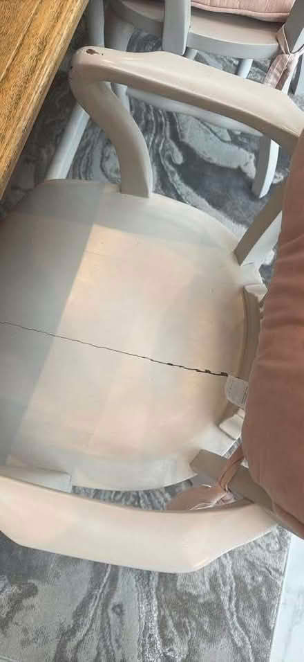 Photo of free 6 x wood dining chairs (Gidea Park RM2) #4