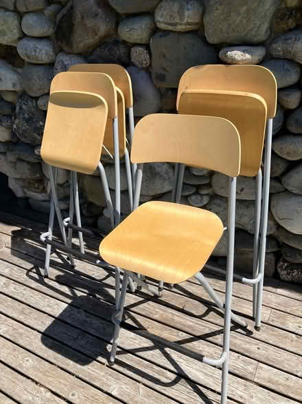Photo of free Ikea folding bar stools (Vashon Cohousing, Bank Rd) #1