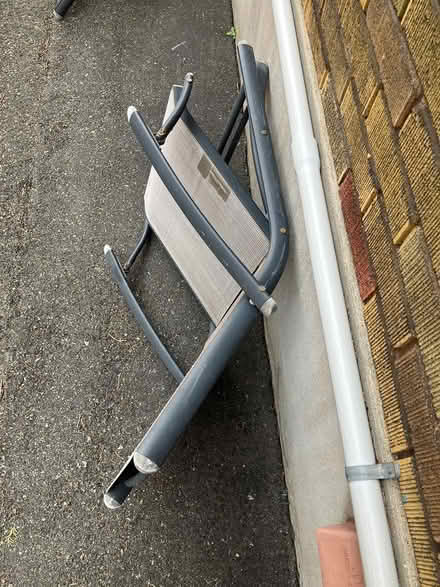 Photo of free outdoor furniture: 2 chairs 1 stool (Tunney's Pasture) #2