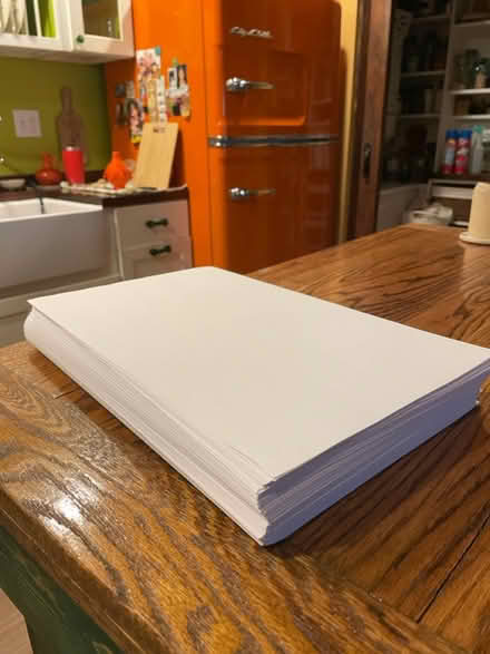 Photo of free Ream of legal size paper (Washington, DC) #1