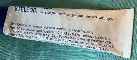 Photo of free Tube arnica (Bieldside AB15) #2
