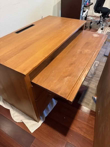 Photo of free Wooden desk with drawers and hutch (Sunnyvale) #3