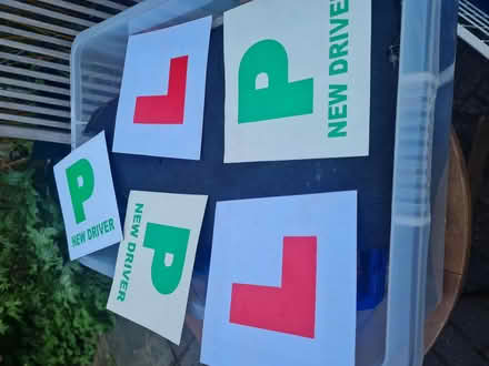 Photo of free Magnetic P and L plates (M34 Dane Bank) #1