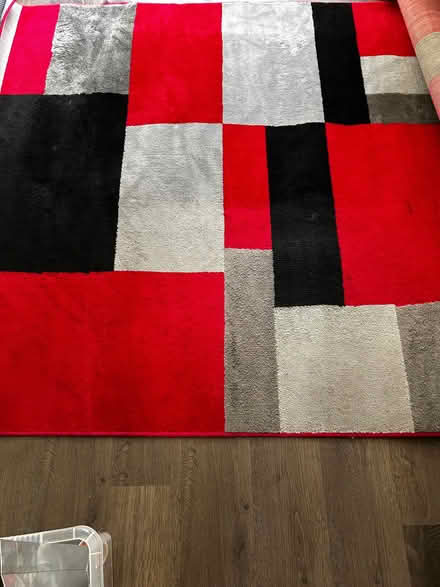 Photo of free Red, Black and Grey Rug. Dimensions 160cm x 230cm (East Croydon CR0) #1