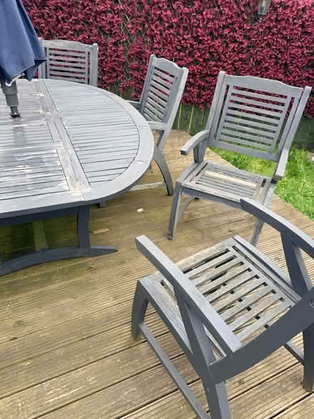 Photo of free Large garden table and chairs (Gateshead NE10) #2