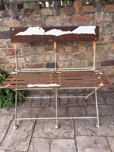 Photo of free Small metal bench (Middridge DL5) #1