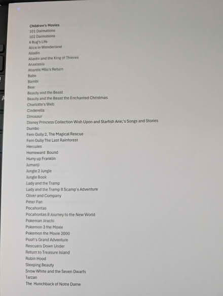 Photo of free VHS tapes children's movies (Unionville) #1