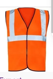 Photo of Orange hi- vi's fabric, small piece (Lower Broadheath WR2) #1