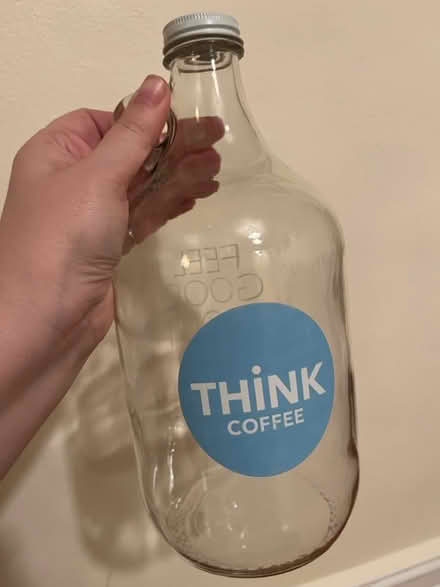 Photo of free Clean glass Think Coffee growler (Kensington Brooklyn) #1