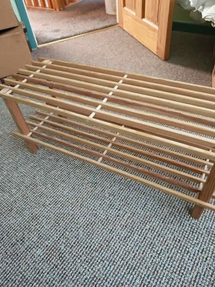 Photo of free Wooden shoe rack (Great Sutton CH66) #1