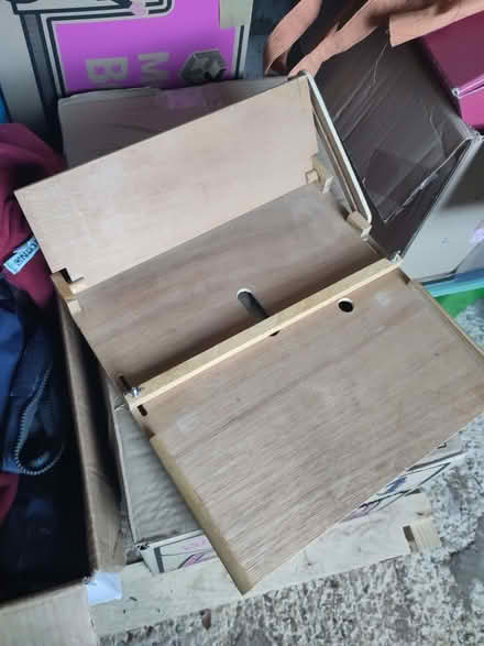 Photo of free DIY adjustable wooden stand for tablet and keyboard (St Ives PE27) #1