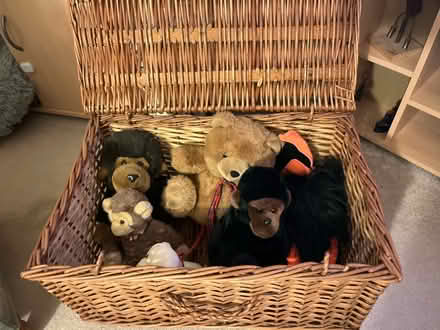 Photo of free Basket of soft toys (Crowthorne RG45) #1
