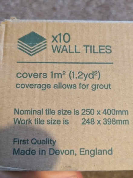Photo of free Ceramic wall tiles X10 1sqm (Ettiley Heath CW11) #2