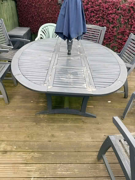 Photo of free Large garden table and chairs (Gateshead NE10) #1