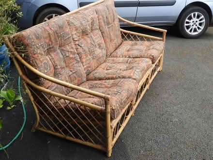 Photo of free Bamboo 3 Seat Sofa (Harlech LL46) #2